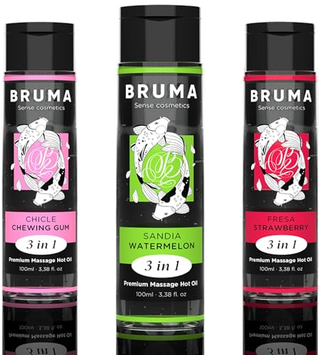 Aceite de Masaje efecto Calor Con Sabores100ml Gel Lubricante Comestible para Parejas Para Calentar, Relajar y Masajear Aceite Lubricante íntimo y gel de masaje (Fresa)