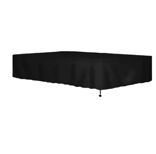 WJIAYAO Pooltisch Abdeckung Billardtisch-Abdeckung, 210D Oxford-Stoff, Billardtisch-Abdeckung mit Kordelzug, Schutzabdeckung for den Innen- und Außenbereich(9FT)