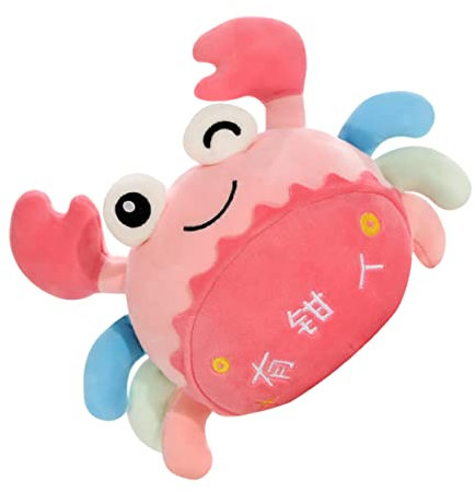 KICHOUSE Peluche Forma Granchio Per Ragazzo Giocattolo Animale in Cotone Imbottito Decorazione Camera Ragazzo