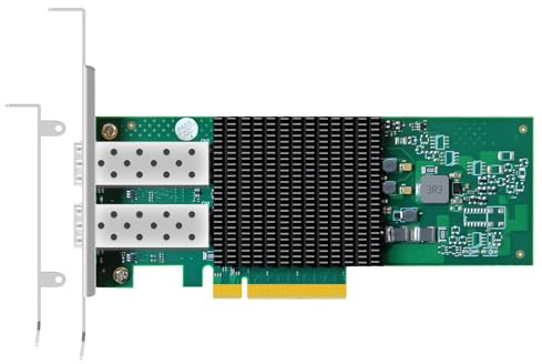 GLOTRENDS ST7443 Adaptateur réseau Serveur PCIe 3.0 x8 Double Port 25GbE SFP+, Puce Broadcom BCM57414, RDMA (RoCE), SR-IOV, pour Le Cloud et Le HPC