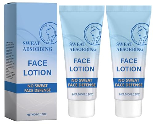Crema antitranspirante facial, bloquea el sudor y la piel grasa para controlar las axilas, loción facial que absorbe el sudor, evita el exceso de sudoración facial y brillo (2)