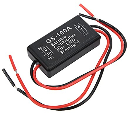 Walfront GS-100A Luce Freno Lampeggiatore Stroboscopico 12-24V LED Luci di Stop Coda Modulo Flash Flash Strobe Controller per Moto Auto