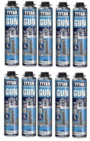 Tytan Mousse de Montage Pas d'émissions MDI – Plus de sécurité au travail | Mousse pistolet | Formule à faible expansion | Mousse 1 ligne pour l'industrie de la construction | Assemblage, étanchéité,
