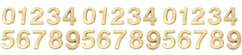 jojofuny 3 Sets 7 Cm Modernes Nummernschild Für Modisches Türschild Figur Einfach Zu Installierender Adressnummernaufkleber 10 Stück * 3