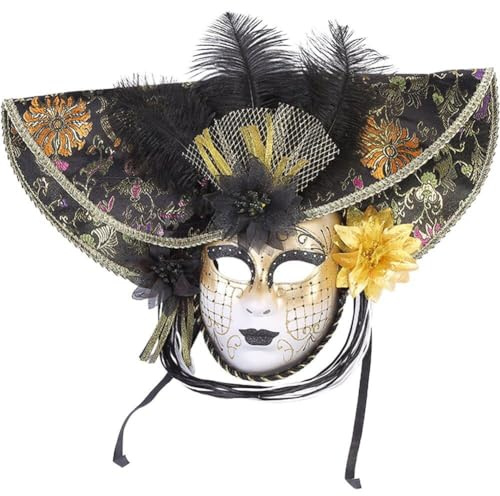 Venezianische Maskerade-Maske Vollgesichtsmaske Karneval Cosplay-Maske Performance-Requisiten Anzieh-Zubehör