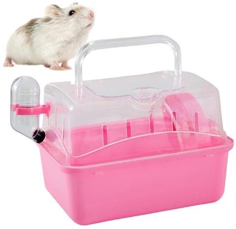 Transportbur för hamster d S hamsterbur marsvin bur för små djur bur