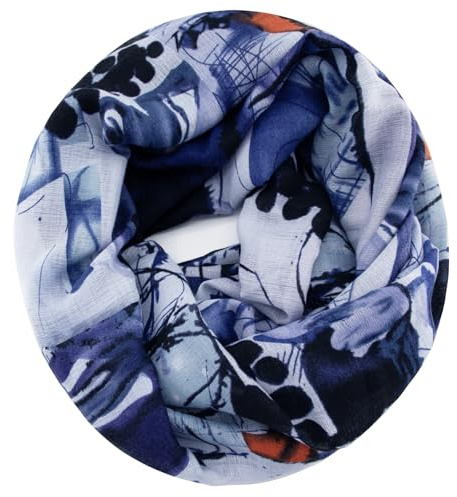 Gloop Écharpe pour Femme à Motifs, Rayures Colorées, Foulard Doux, Plusieurs Couleurs
