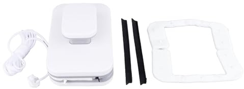 Hztyyier Outil de Nettoyage de Vitres Magnétique, Essuie-glace Double Face, Nettoyeur de Vitres Magnétique pour Sols Hauts, Outil de Nettoyage de Vitres Efficace avec Grattoir