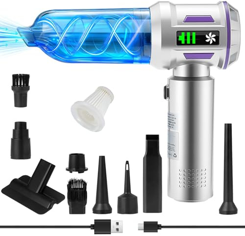 Yooikeey Handheld Vacuum Cleaner,22000Pa 4-in-1 Car Vacuum Cleaner Cordless, 100,000 RPM Brushless Motor, 3 Speed, Rechargeable Portable Lightweight dust catcher for Car Home Carpet Pet Hair Camping