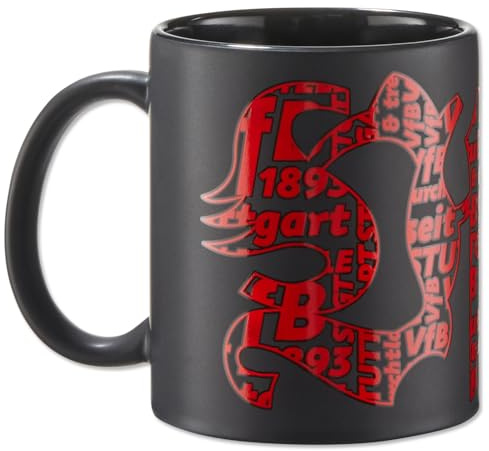 VfB Stuttgart Tasse Kaffeebecher Metallic Emblem offizieller Lizenzartikel