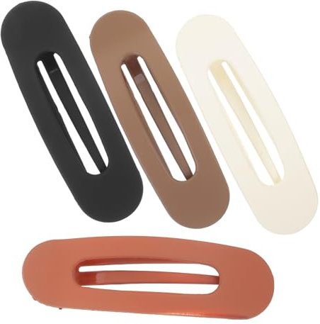Angoily Pinces à Cheveux Plates 4pcs Accessoires de Coiffure en Plastique Maintien Ferme et Design Canard Élégant pour Femmes pour Cheveux Épais