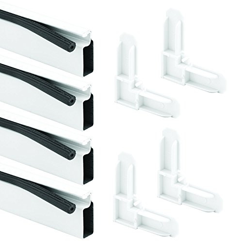 Prime-Line PL 7813 Aluminum Screen Frame Kit, 5/16 inch x 3/4 inch x 48 inch, White, Set of 1