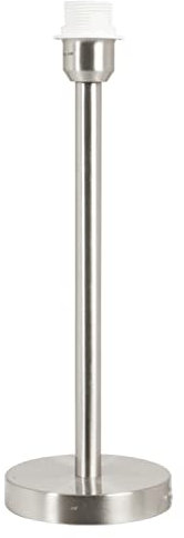 Lampenfuss rund 'Washington' Nickel satiniert H41cm, E27