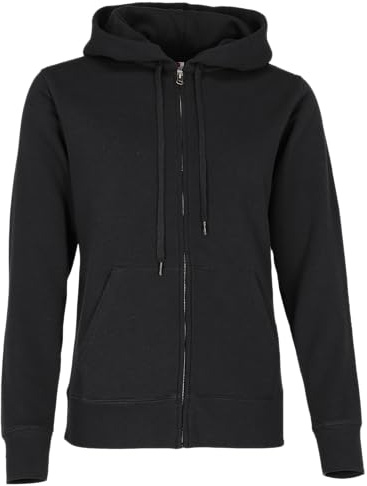 Fruit of the Loom Damen Full Zip Hoodie Sweatshirt Gr. Medium, schwarz