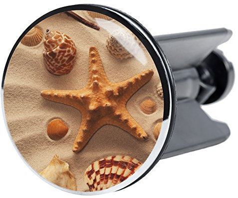 Sanilo Waschbeckenstöpsel Sanibel, schöner Stöpsel für das Waschbecken, universal mit Motiv