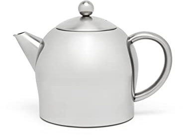 Bredemeijer kleine bauchige doppelwandige Edelstahl Teekanne 0.5 Liter