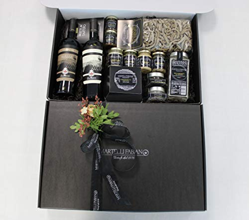 Cesti Pasquali a base di Tartufo - Idea Confezione Regalo SELENE - Cesto Pasquale Gastronomico - Pacco Pasqua con Prodotti Tipici Artigianali - Truffle Gift Idea
