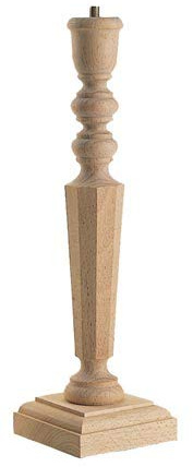 Santamaria Torneria Base per lampada ottagonale, 240 l, 400 x 110 x 110 mm, in legno, beige, moderno, montaggio su tavolo, interno