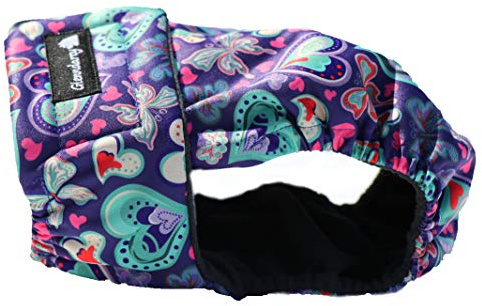 Glenndarcy Weibliche Hundewindeln - Wasserdichtes Stoff (Size Medium, Butterflies)
