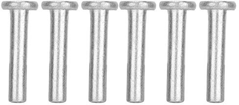 Rivets Pleins 100pcs M4 Rivet Solide à Tête Plate en Alliage d'Aluminium Rivets Tête Plate Pour Fixation Kit d'Assortiment