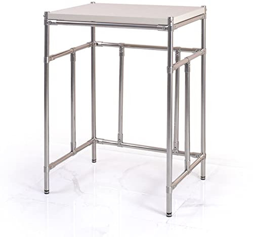 ZFHTAO Marcos de Almacenamiento de Lavadora para Sobre el Inodoro, Estante de Baño con Estante de Torre de Baño, Estante de Lavadora de Material Grueso, Estante de Lavadora Independiente con Mde Acero