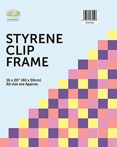 M1SS Styrene Front Frameless Clip Frame Photo Frame ideal for Picture Poster For Home, Office Classic Wall Mountable (40 x 50 cm)