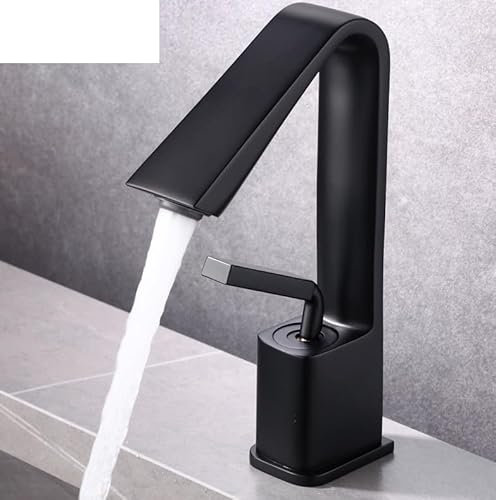 Grauer Warm- und Kaltwasserhahn Unterbauwaschbecken Waschbecken Badezimmerschrank Waschbecken, elegantes Schwarz