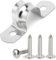IPNSDON 1 pieza Abrazadera para tubos en forma de U Abrazadera para tubos de 20 mm Fijación para tubos de acero inoxidable modelo 304 con 4 tornillos, ideal para fijar tuberías de agua, versátil
