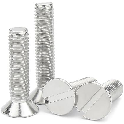 50 Stück Senkkopfschrauben mit Schlitz, M1,6, M2, M2,5, M3, M4, Größe, Flachkopf-Außenschrauben, Gewindesteigung, Verbindungselemente, maschinell hergestellter Edelstahl 304(50 PCS-14mm,M2)