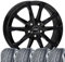4 Winterräder Winter Brixen 7x17 ET 40 5x112 Schwarz mit 215/55 R17 94H CON WinterContact TS 870 P Evc