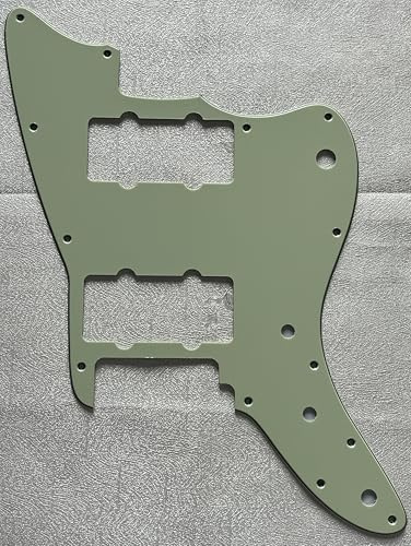 Pickguard für Squier Affinity Jazzmaster Style Gitarre Schlagbrett Schlagbrett Schlagplatte (3-lagig, Vintage Grün)
