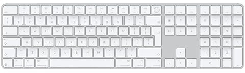 Apple Magic Keyboard with Touch ID and Numeric Keypad for Mac models with Apple silicon - International English - White Keys ​​​​​​​