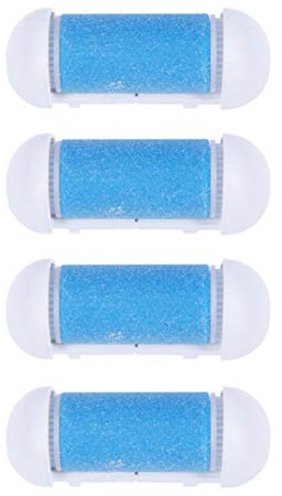 Testine di Ricambio Rullo Piedi Esfoliante 10 Pezzi per Calli Blu | Plastico Blu, Compatibile Strumento Elettrico per Piedi, Rimozione Calli, Design Ergonomico e Resistente All’Acqua