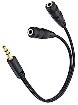 KONTONTY Cavo Adattatore Audio Stereo da Maschio Femmina Cavo in Rame per Connessione Audio Nylon Resistente per Durata