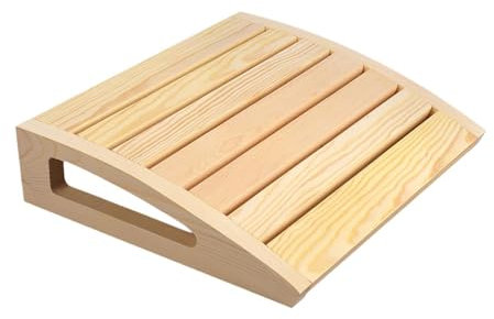 FewNvWa Supporto per Sauna in Legno, Poggiatesta Ergonomico in Bagno