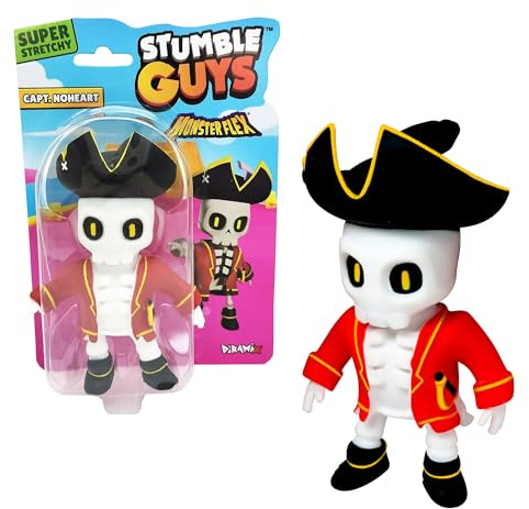 Bizak Monsterflex Stumple Guys, Videogioco, Capitan Noheart, Bambola super estensibile ed elastica, 15 cm, 16 modelli da collezionare, per adulti collezionisti e bambini dai 4 anni (64390006-3)