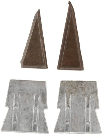 Angoily 4piezas Cuñas Metálicas Para Instalar y Reforzar Mango De Forma Cónica Resistente y Fácil Instalación Para Carpinteros y Constructores