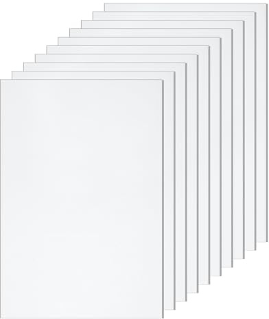 QUARKZMAN 10er Pack Acrylplatten 5x7 Zoll, 0,1 Dicke klare Kunststoffplatten Acrylplatte für Wandhandwerk Foto Rahmen Display Projekte Schilder, Kunstprojekte | klare Kunststoffplatten, Acrylplatte für Wandhandwerk Foto Rahmen Display Projekte Schilder