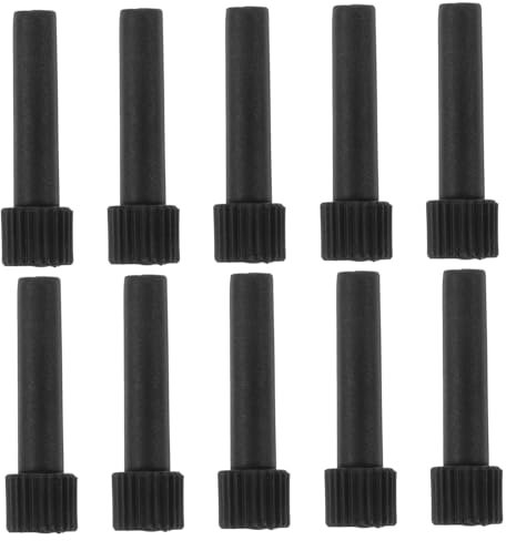 HOMSFOU Lamp Socket Knobs Replacement Kit 10pcs Twist Knobs for Light Fixtures Sturdy Plastic Light Switch Parts for Ceiling and Table Lamps