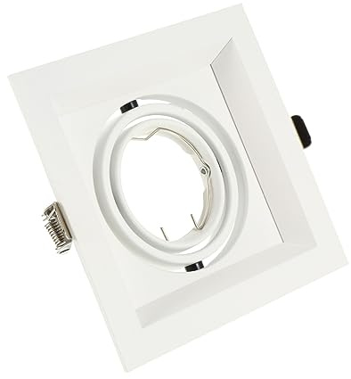 UKCOCO Vivienda De Foco Para Lampara De Techo Carcasa De Montaje Para Focos Compatible Accesorio Para Luminaria De Techo Para Cocina o Sala De Estar