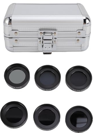 YUEHISY 1.25 Pouces Télescope Lune Filtre Kit pour ND2 ND4 ND8 ND16 ND32 ND64,6 Pcs en Alliage D'aluminium Oculaire Filtre Ensemble Cas pour L'observation Lunaire