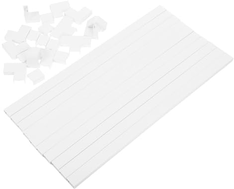 HOMSFOU Cache-câbles Muraux PVC Ignifuge 20x10 Mm 40 Cm, Jeu 10 Pièces Adhésif, Montage sans Perçage, Gainage Sécurisé Et Polyvalent pour Gestion Câbles Muraux Intérieur, Installation Rapide, Blanc
