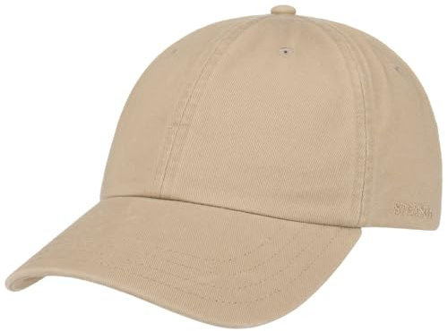 Stetson Rector Baseballcap UV-Schutz 40 Strapback Damen Herren Sommer Winter Dunkelbeige One Size