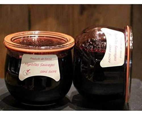 Tarro de Arándanos Natural - Sin azúcar añadido - Arándanos de los Alpes franceses - 450g