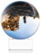 Navaris sfera vetro trasparente per fotografia - sfera cristallo K9 per foto effetto prisma - decorazione palla con base in vetro Ø 80mm