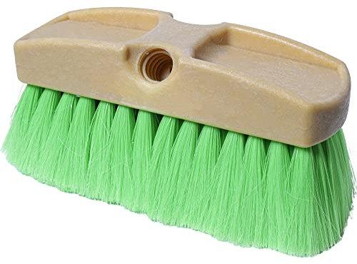 Teravan Green Flow Through Essential Flagged-End Brush Head, 8-Inch
