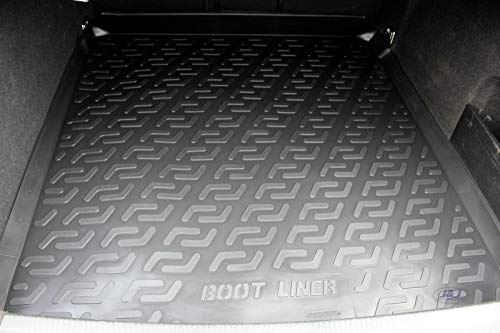J&J AUTOMOTIVE Tapis de Coffre en Caoutchouc sur Mesure pour Volkswagen Passat CC 2008-2012, Premium, Bord Haut, Antidérapant, Toutes Saisons