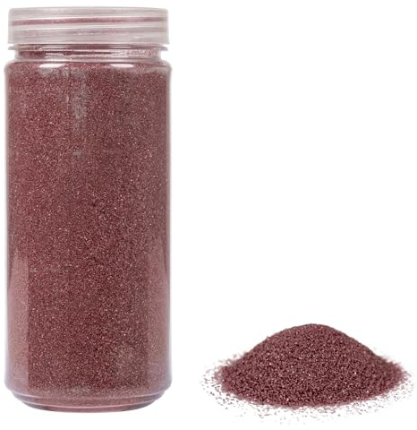 Heku 30330-15: Arena decorativa, color burdeos, 750 g, en lata resellable, 750g