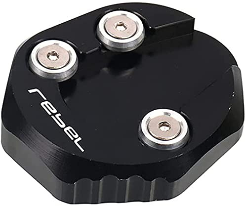 ZXCY Motorrad Kickstand Pad Platte, für Honda CMX300 CMX500 CMX Rebel 300 500 REBEL300 CNC Ständer Seitenständer Vergrößerungsplatte Verlängerungskissen Mit Logo