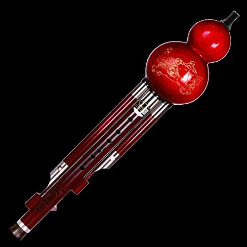 Hulusi-Flöte Mahagoni Cucurbit Flöte Musikinstrument Anfänger Studenten C-B-B-B-B-B-B-B-B-B-B-B-AUTRY-TYPE (Color : F)